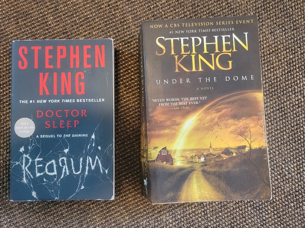 LOT of 2 Stephen King Novels Under the Dome and Doctor Sleep Large PB Good Cond.